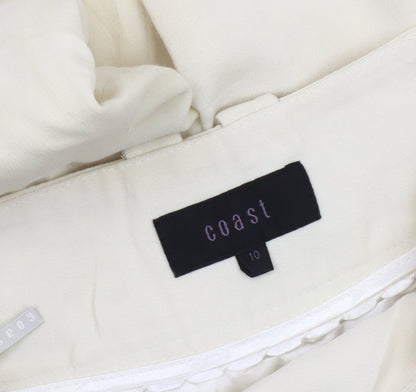 Coast Women’s Ivory Wide Leg Formal Dress Trousers Size 10