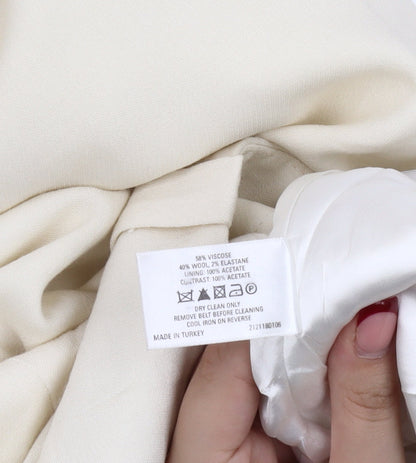 Coast Women’s Ivory Wide Leg Formal Dress Trousers Size 10