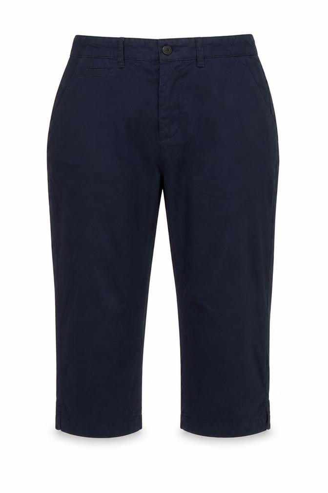 Womens UK Size 10 Fat Face Regular Fit Capri Blue Trousers