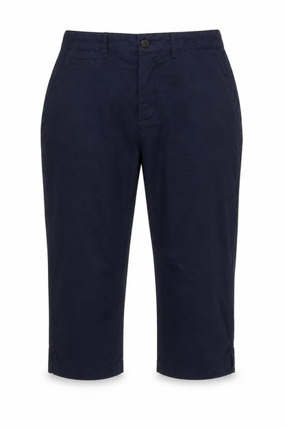 Womens UK Size 10 Fat Face Regular Fit Capri Blue Trousers