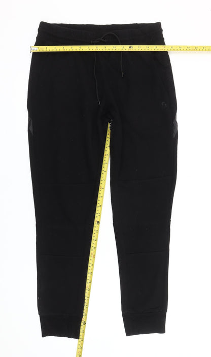 Jack & Jones Mens Black Jogger Trousers M Regular Fit Elastic Waist