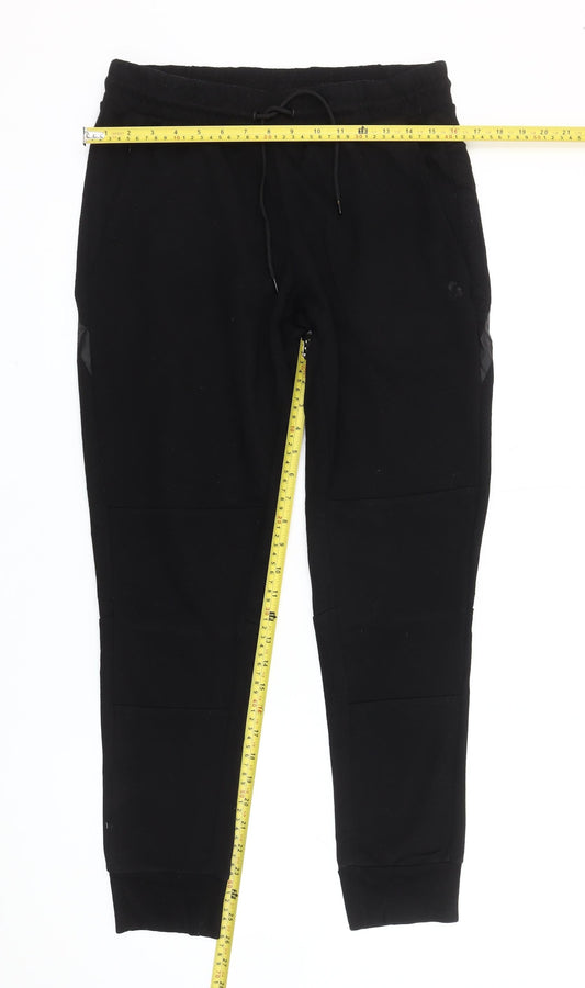 Jack & Jones Mens Black Jogger Trousers M Regular Fit Elastic Waist