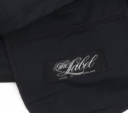 The Label Men's Black Dress Pants Trousers 34R Regular Fit Formal