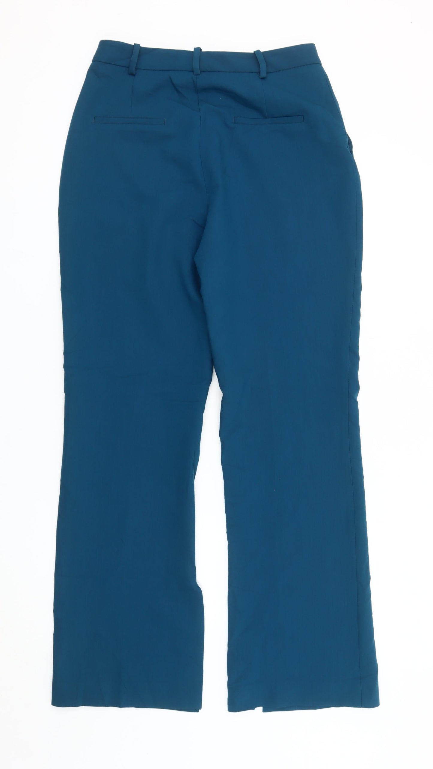 Womens UK Size M Zara Regular Fit Dress Pants Blue Trousers