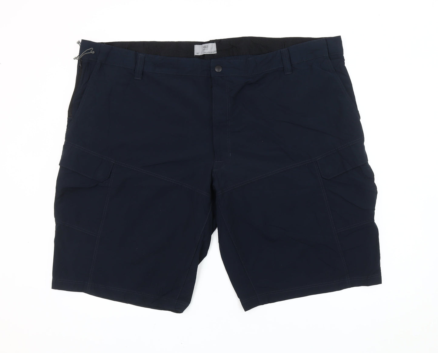 Marks and Spencer Men’s Blue Cargo Shorts Size 50 Big & Tall