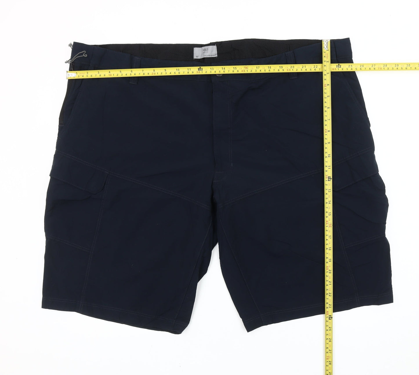 Marks and Spencer Men’s Blue Cargo Shorts Size 50 Big & Tall