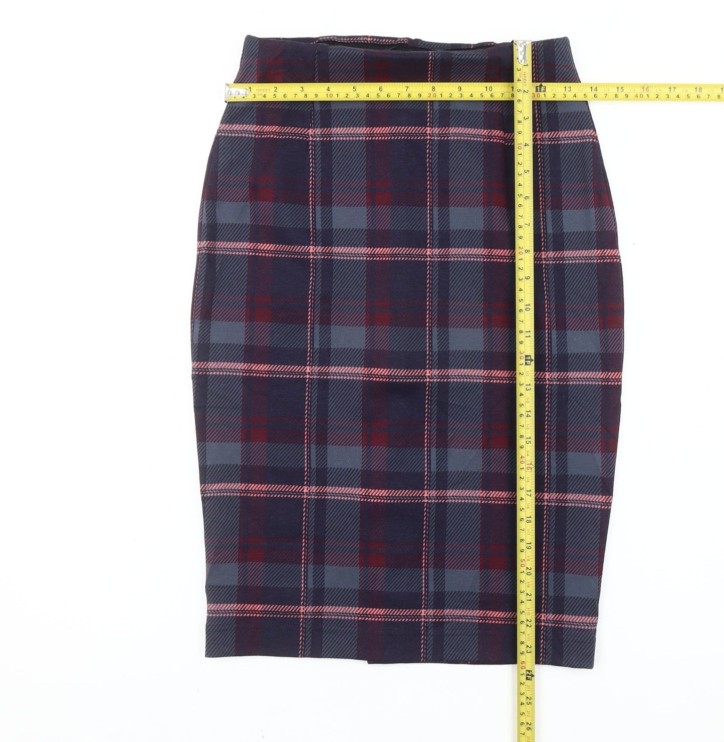 Marks and Spencer Women’s Multicoloured Plaid Pencil Skirt Size 6