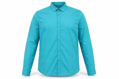 Next Men's Green Slim Fit Cotton Button-Up Shirt 17in Chest