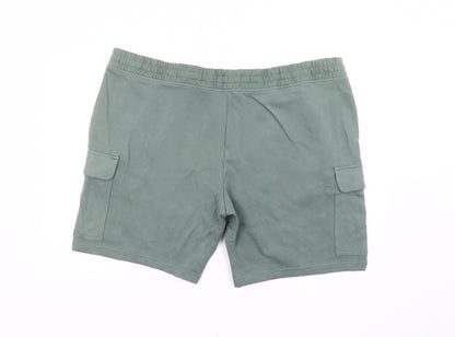 Marks and Spencer Men’s Green 3XL Athletic Shorts Cotton Pockets