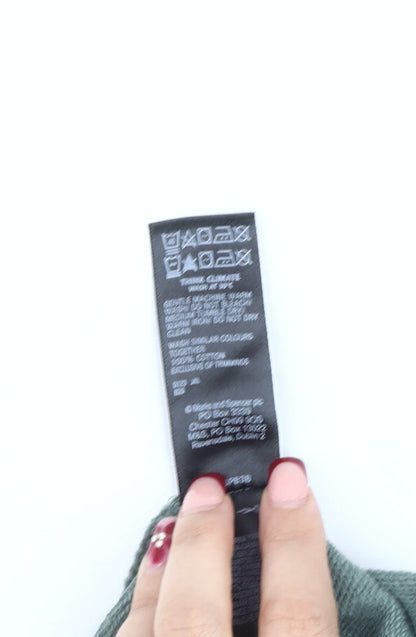 Marks and Spencer Men’s Green 3XL Athletic Shorts Cotton Pockets