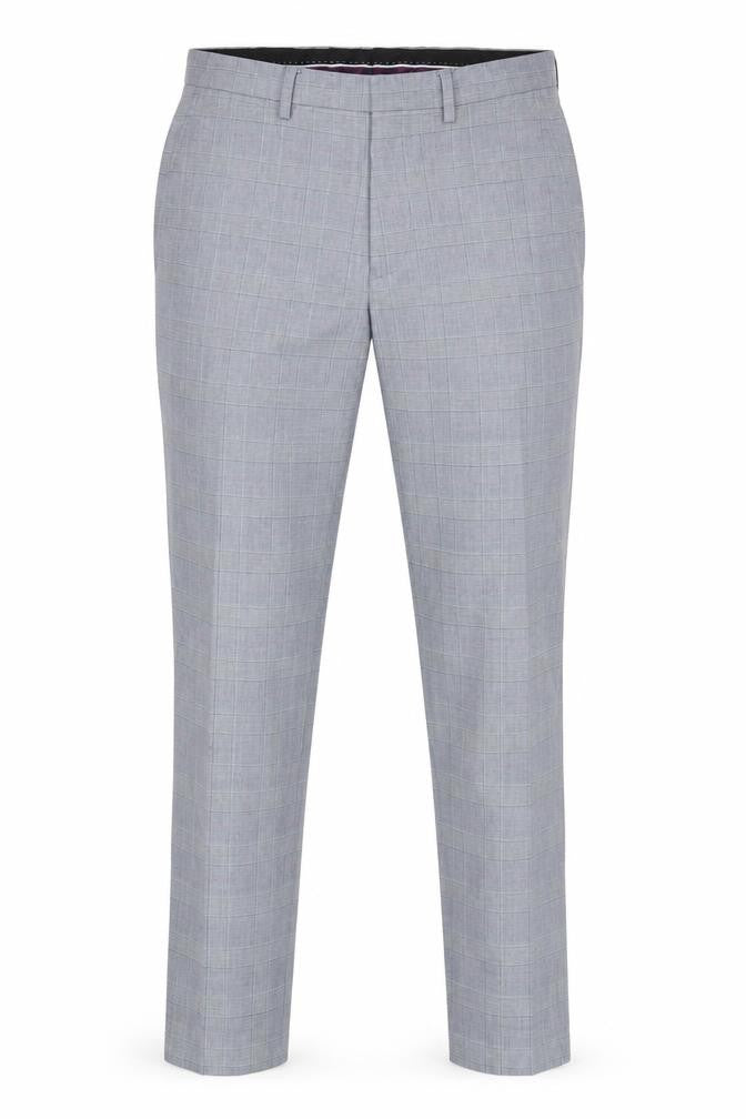 Mens UK Size 30R Burton Menswear London Slim Fit Dress Pants Grey Trousers
