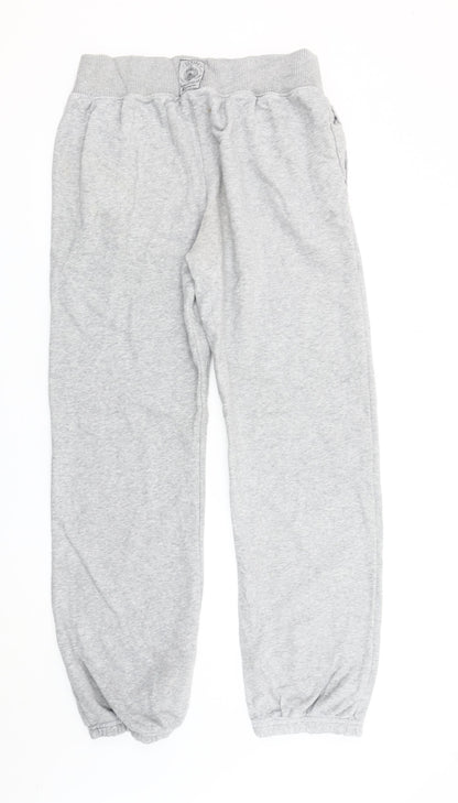 Champion Men’s Grey Sweatpants L US Navy Print Elastic Waist