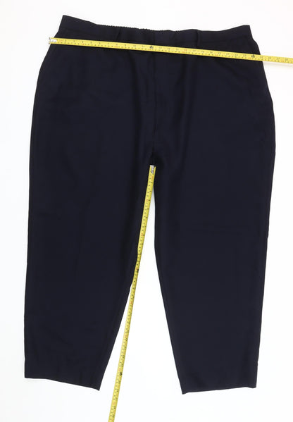 Mens UK Size 3XL Chums Regular Fit Dress Pants Blue Trousers