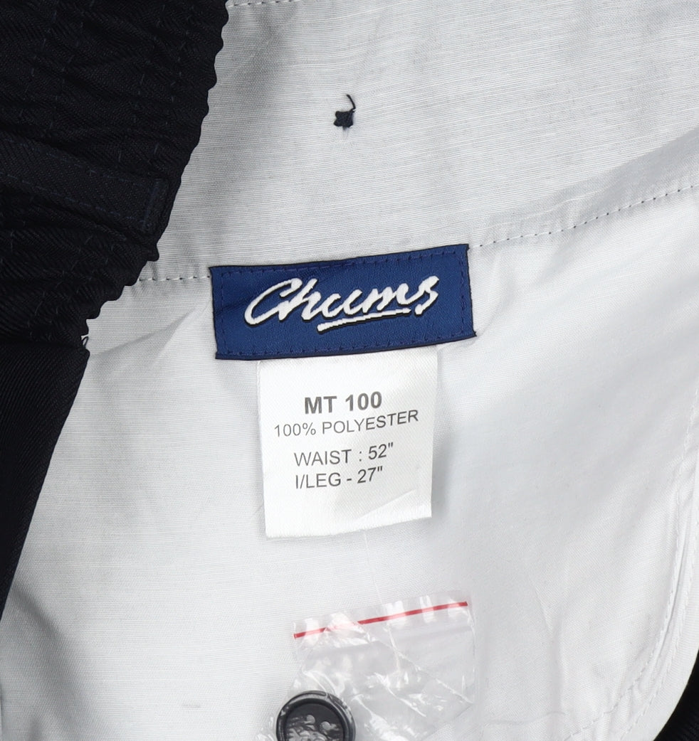 Mens UK Size 3XL Chums Regular Fit Dress Pants Blue Trousers