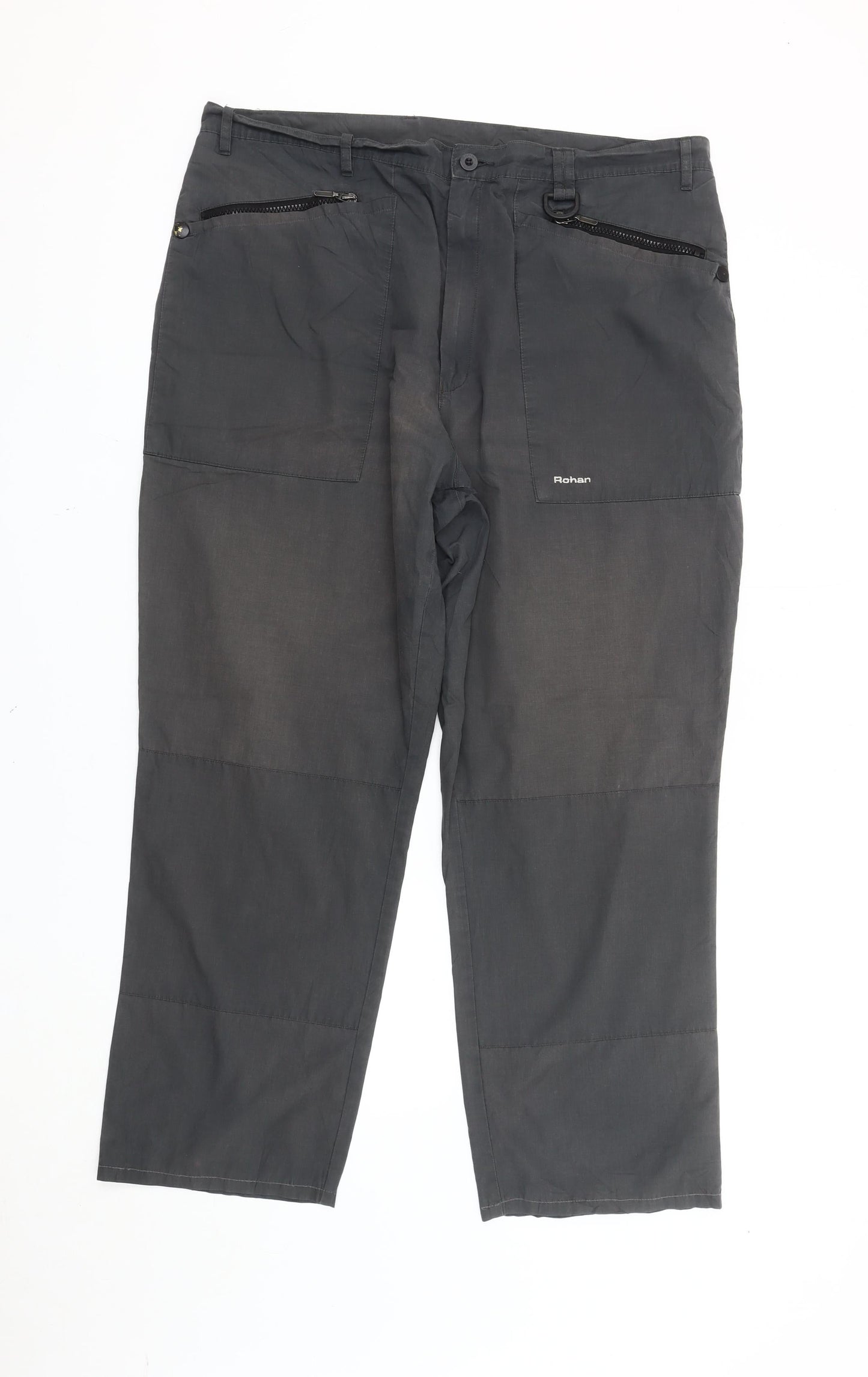 Rohan Men's Grey 40in Regular Fit Cargo Trousers Travel Outdoor