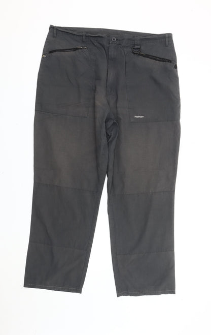 Rohan Men's Grey 40in Regular Fit Cargo Trousers Travel Outdoor