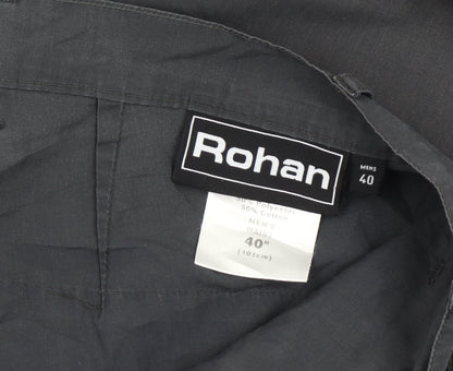 Rohan Men's Grey 40in Regular Fit Cargo Trousers Travel Outdoor