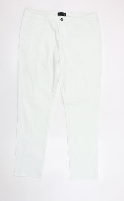 ASOS Men’s White Straight Leg Jeans W36 L30 Cotton Blend