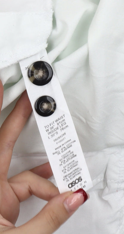 ASOS Men’s White Straight Leg Jeans W36 L30 Cotton Blend