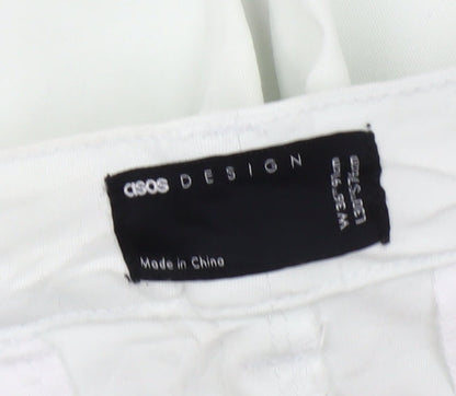 ASOS Men’s White Straight Leg Jeans W36 L30 Cotton Blend