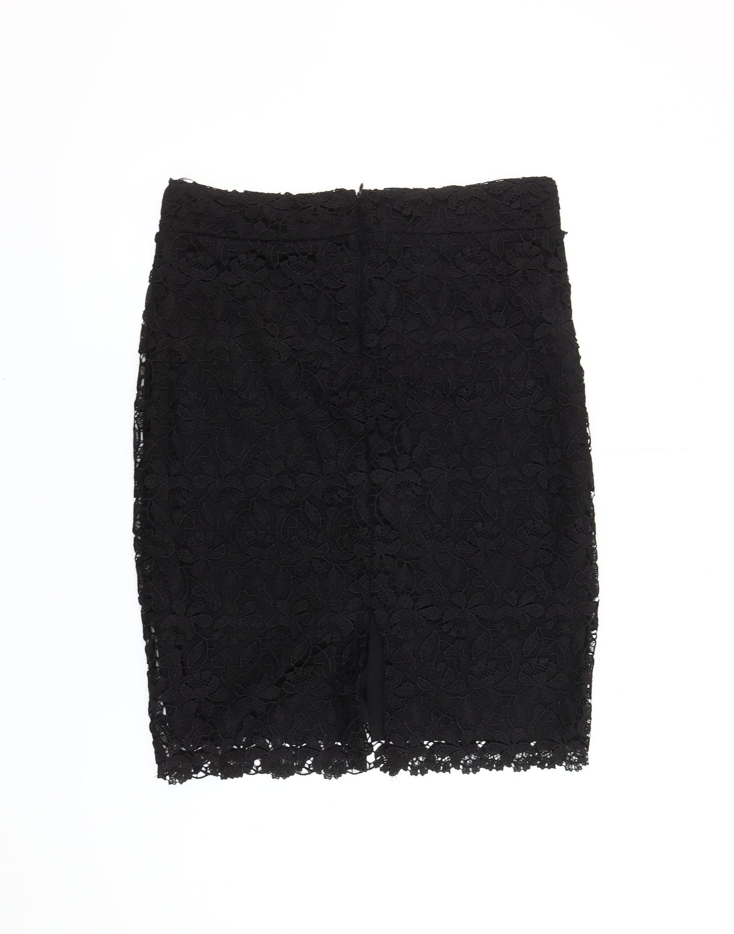 Papaya Women’s Black Lace Pencil Skirt Size 12 Knee Length Formal