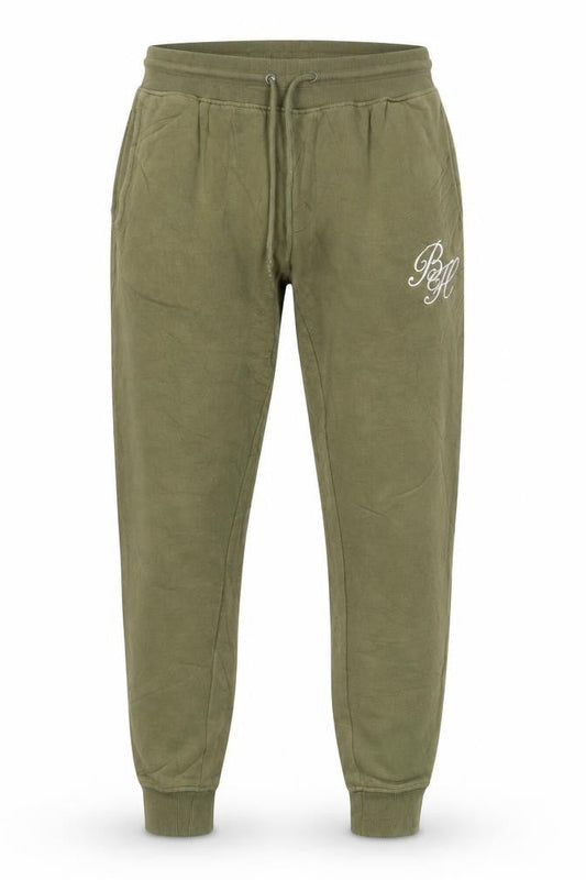 Mens UK Size M Beck & Hersey Regular Fit Jogger Green Trousers