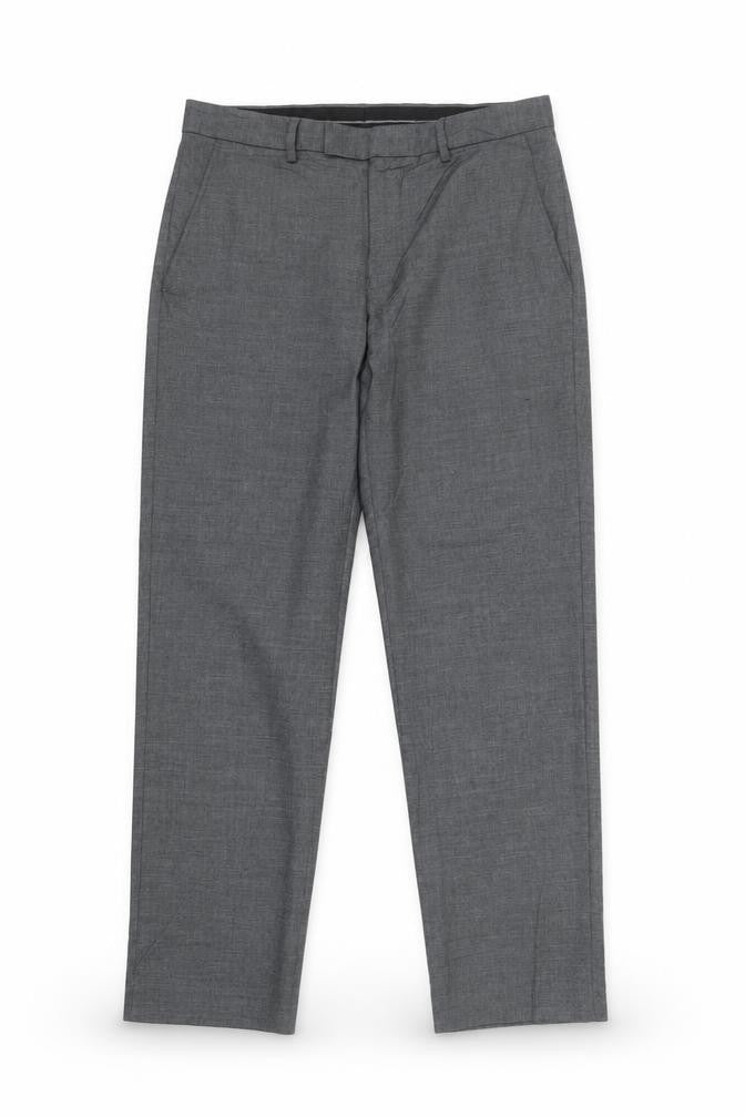 Mens UK Size M Marks and Spencer Regular Fit Dress Pants Grey Trousers