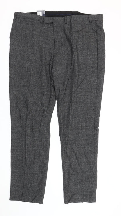 Marks and Spencer Men's Grey Wool Dress Pants Trousers 42L