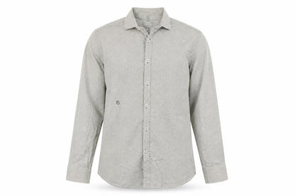 Peter Werth Men's Beige Geometric Pattern Cotton Long Sleeve Shirt M