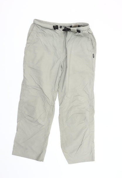 Rohan Unisex Adults Grey Cargo Travel Trousers Size M Polyamide