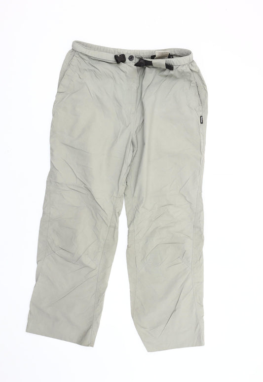 Rohan Unisex Adults Grey Cargo Travel Trousers Size M Polyamide