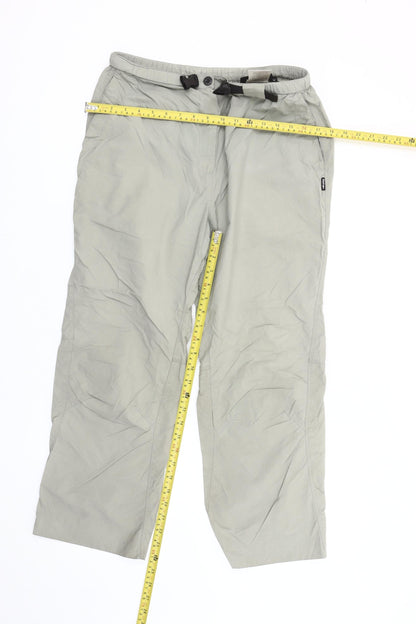 Rohan Unisex Adults Grey Cargo Travel Trousers Size M Polyamide