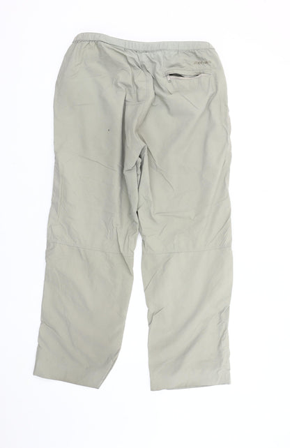 Rohan Unisex Adults Grey Cargo Travel Trousers Size M Polyamide