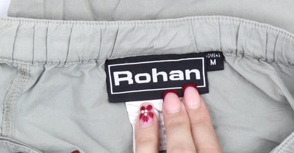 Rohan Unisex Adults Grey Cargo Travel Trousers Size M Polyamide