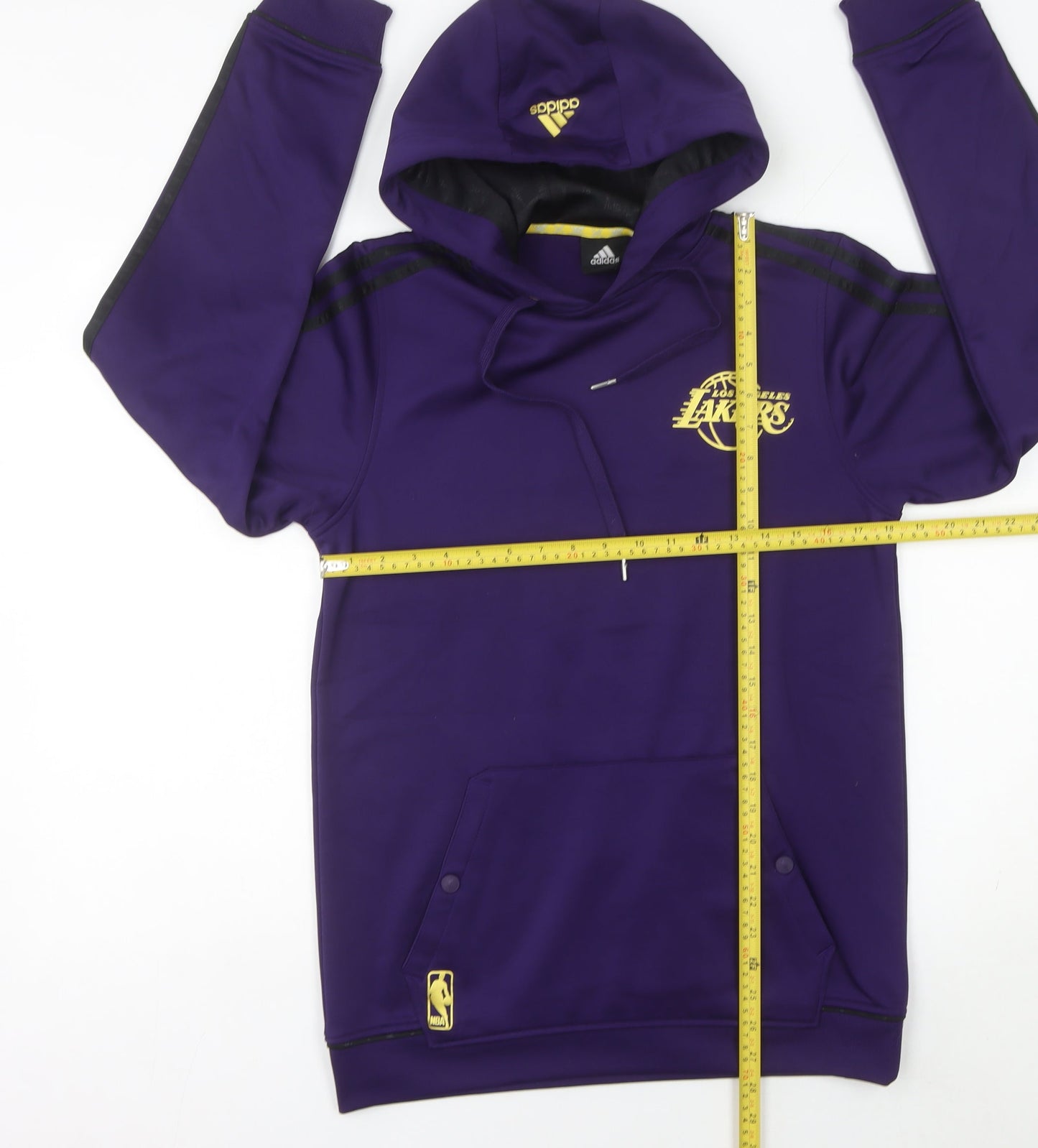 Adidas Womens Purple Los Angeles Lakers Hoodie Size 14 UK Polyester