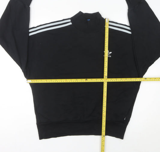 Adidas Womens Black Sweatshirt UK 10 Regular Fit Sportswear