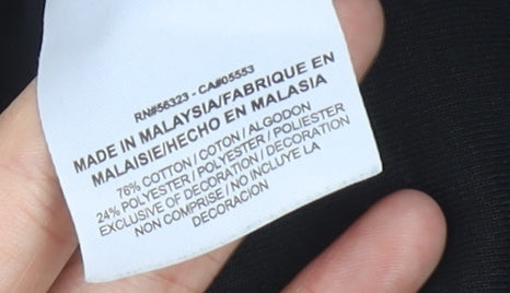 Nike Womens Black Sweatshirt UK 10 Logo Crew Neck Pullover