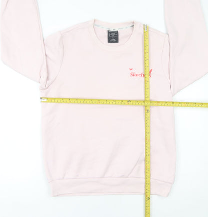 Skechers Women’s Pink Crew Neck Sweatshirt Size 8 Cotton Blend