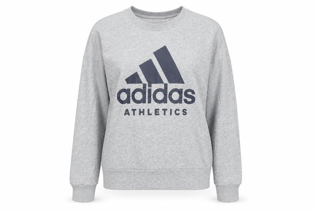 Womens UK Size 8 adidas Grey Pullover Sweatshirt
