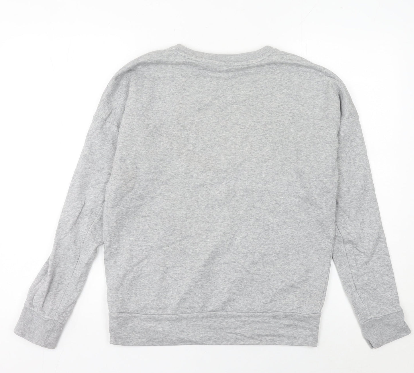 Adidas Women’s Grey Sweatshirt Size 8 Logo Pullover Athletic Top