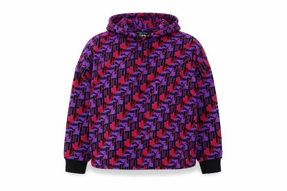 Front view of Puma XTG women’s hoodie multicoloured logo print, size UK 12, uk
