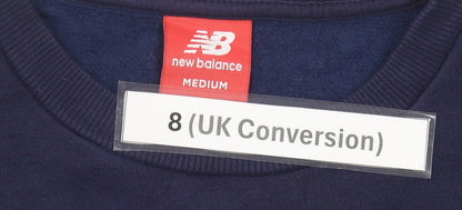 Womens UK Size 8 New Balance Blue Pullover Sweatshirt