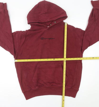 Champion Womens Burgundy Hoodie Size 8 Cotton Pullover Sweatshirt