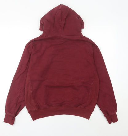 Champion Womens Burgundy Hoodie Size 8 Cotton Pullover Sweatshirt