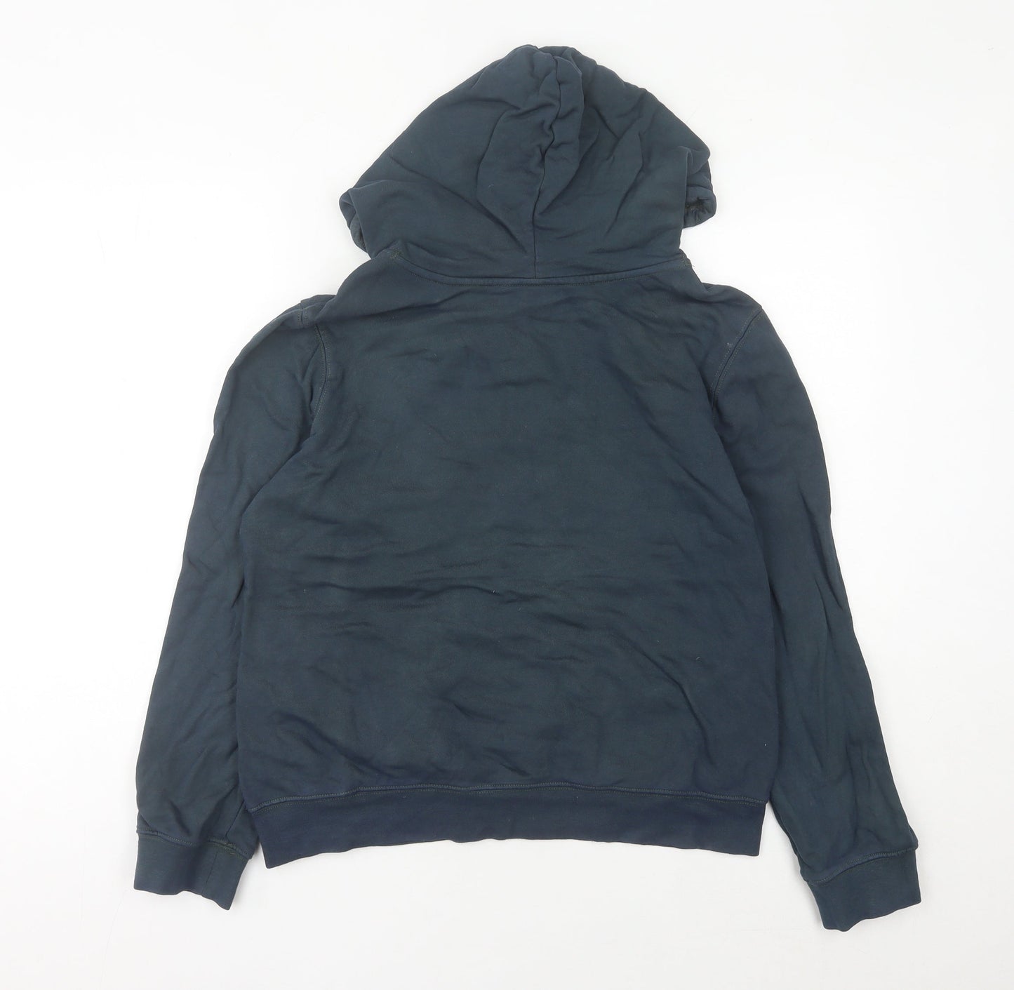 Adidas Women’s Blue Hoodie UK 8 Trefoil Logo Pullover Sweatshirt