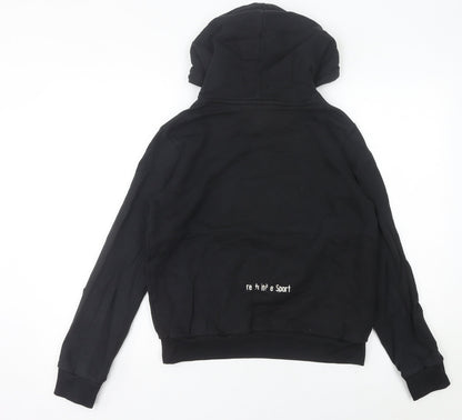 Fila Women’s Black Hoodie Size 8 Pullover Logo Sportswear