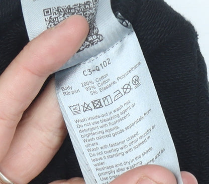 Champion Women Black Size 8 Pullover Hoodie with Logo