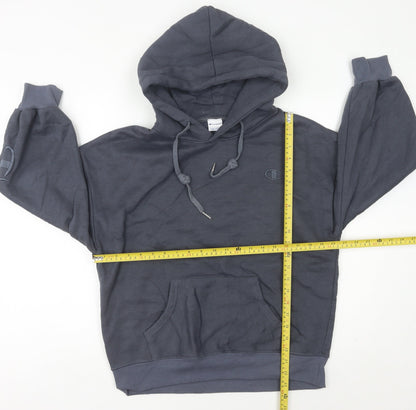 Champion Women's Grey Pullover Hoodie Size 8 UK Regular Fit