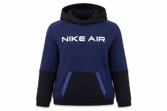 Nike Air Women’s Blue Black Hoodie Size 6 UK Cotton Blend