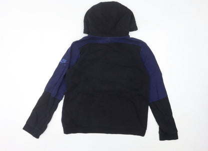 Nike Air Women’s Blue Black Hoodie Size 6 UK Cotton Blend
